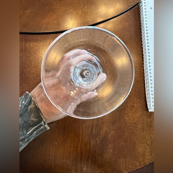 Water Goblet FSC7 by WILLIAM FRASER 6 1/8" Cut Vertical Design - Picture 3 of 4